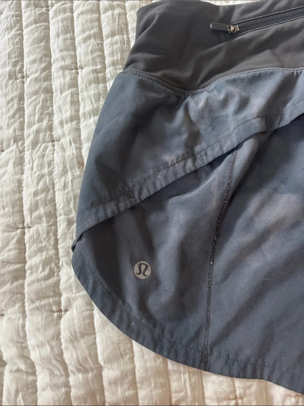 Grey Lululemon Speed Up Shorts